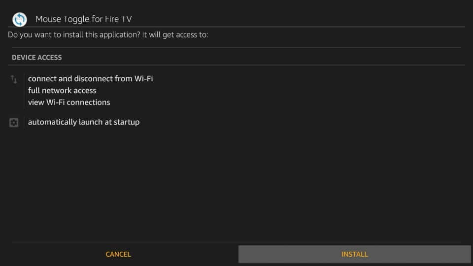 Install Mouse Toggle on Firestick