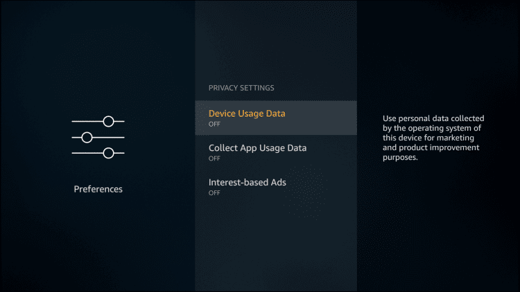 Turn Of Device Data Usage and Collect App Usage Data