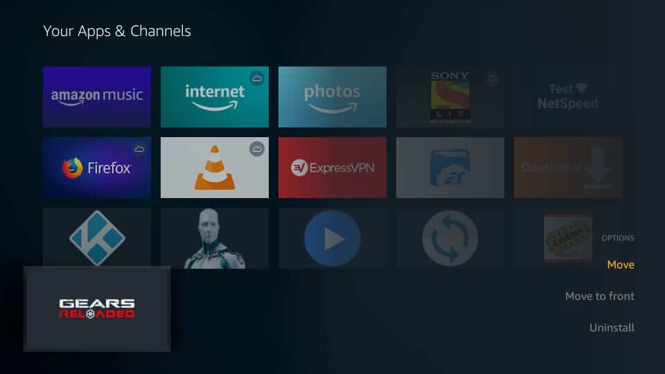 Select Move Gears TV Reloaded IPTV