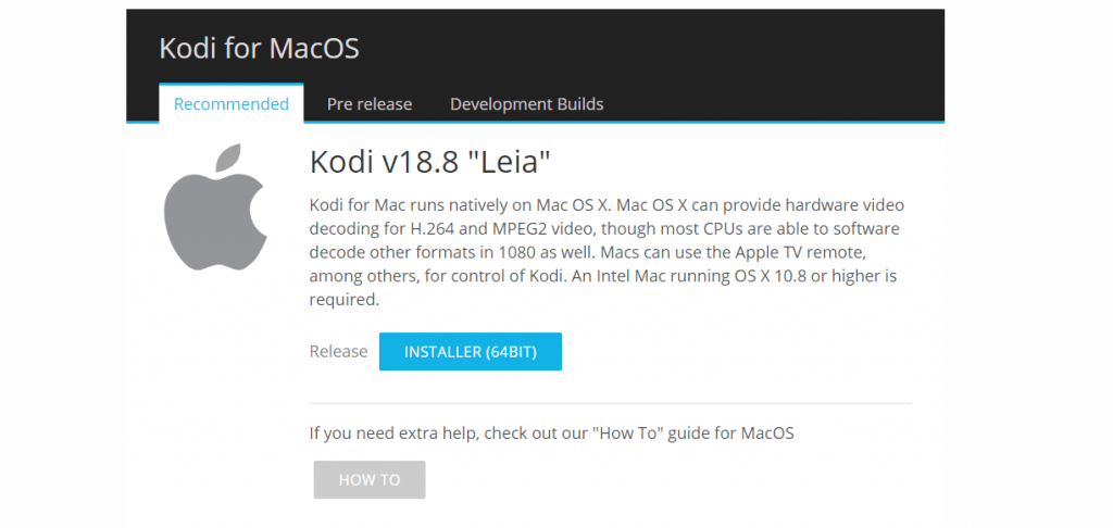 Download Kodi on Mac