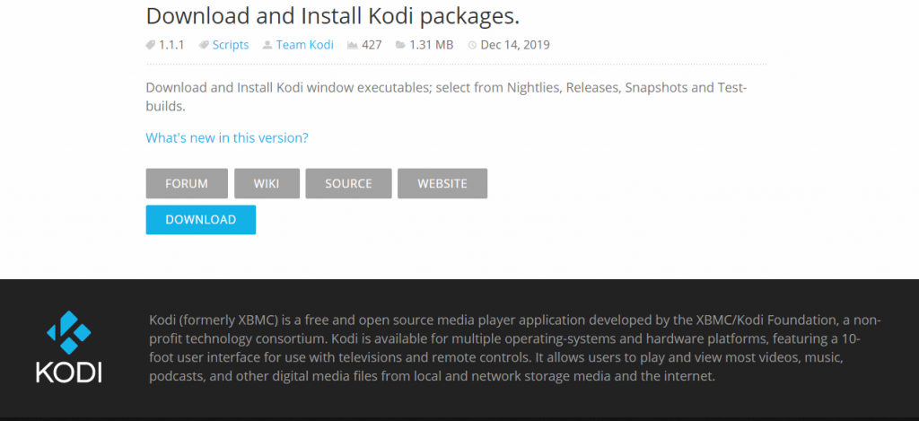 Download Kodi on Windows PC