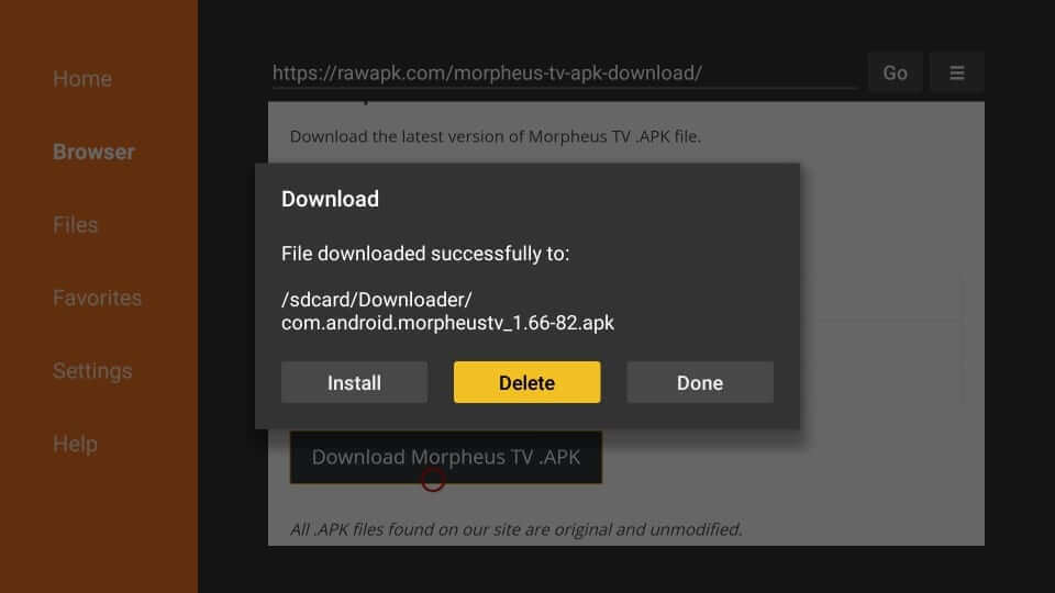 Select Delete - Morpheus TV