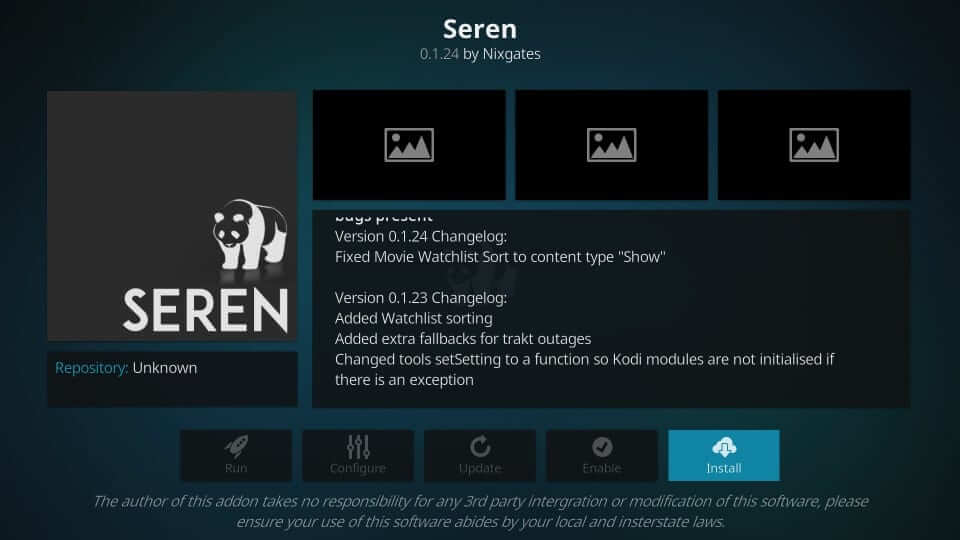 Seren - Best Kodi Addons