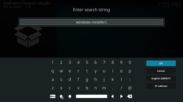 Type Windows Installer
