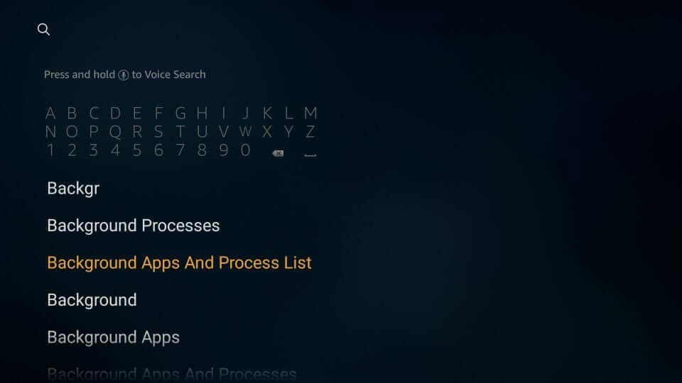 Background Apps And Process List