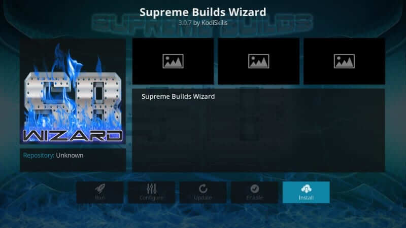 Install - Install Supreme Builds Wizard