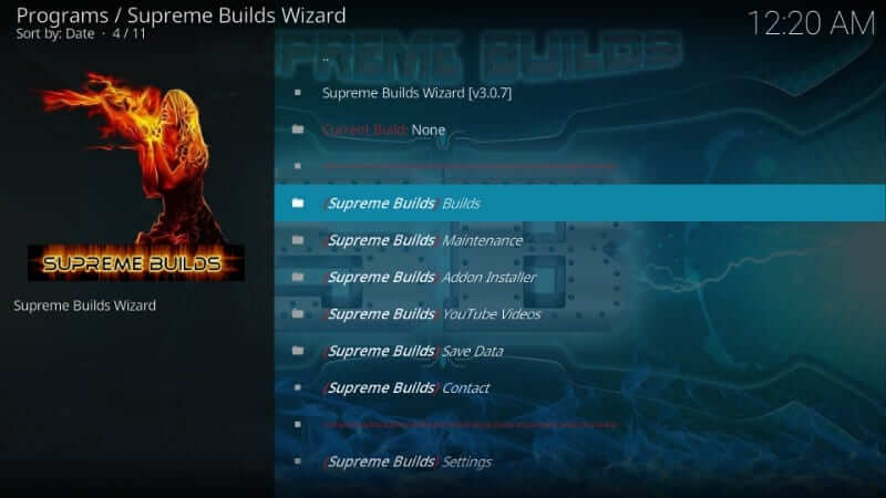 Install Supreme Builds Wizard - (Supreme Builds) Builds