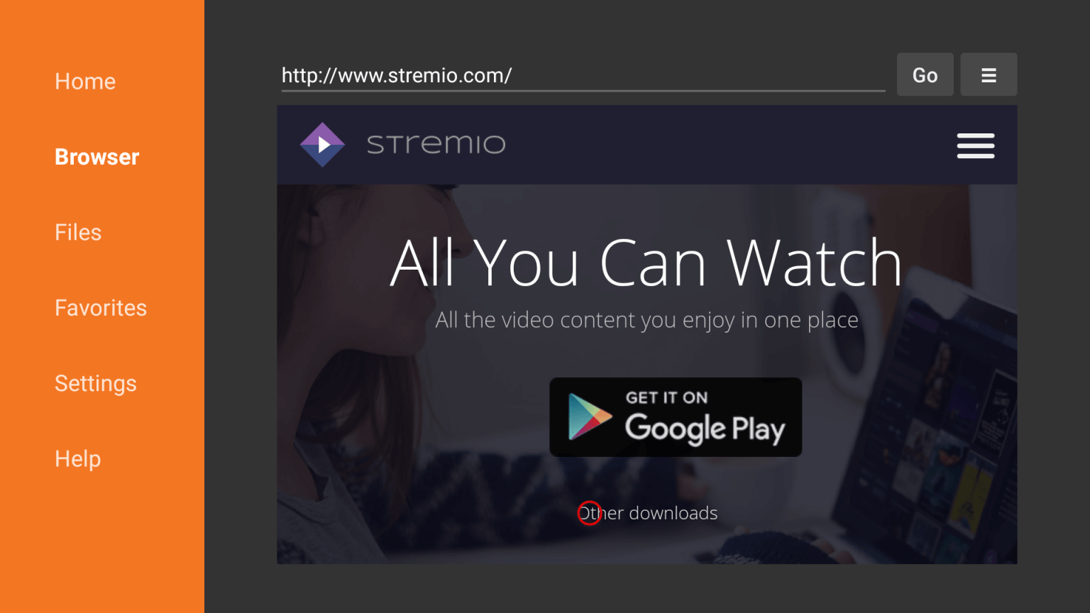 download stremio on firestick