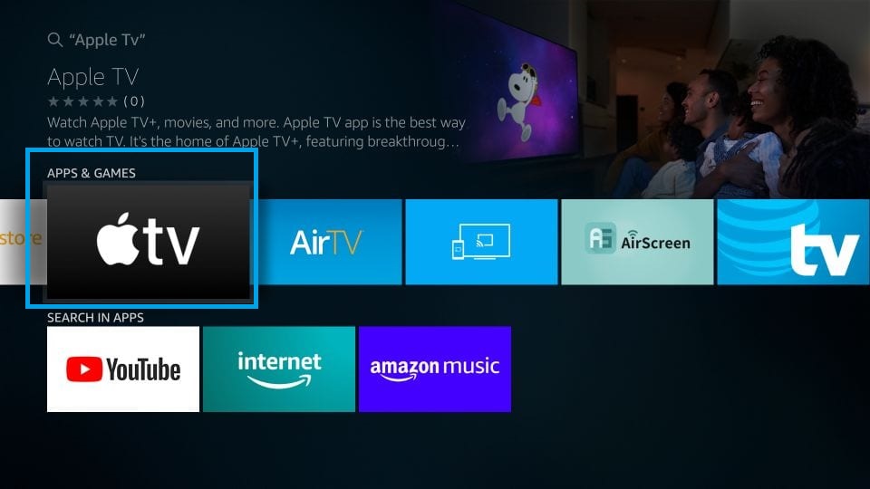 Apple TV app for Firestick Select Apple TV
