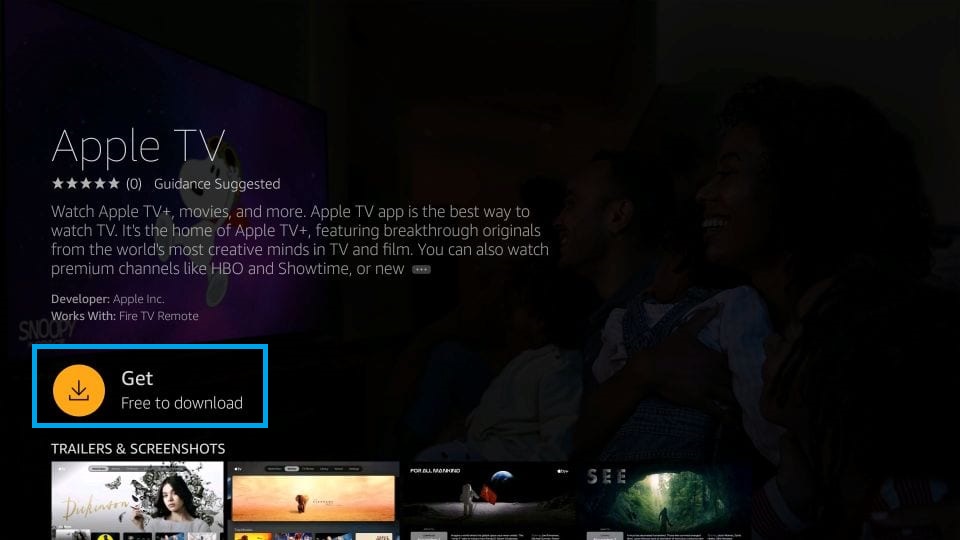 Get Apple TV app for Firestick