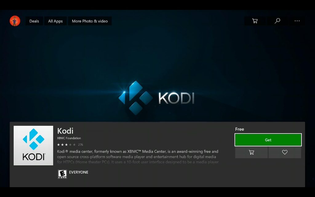 Get Kodi on Xbox