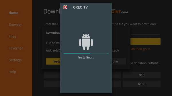 Installing - Orea TV on Firestick