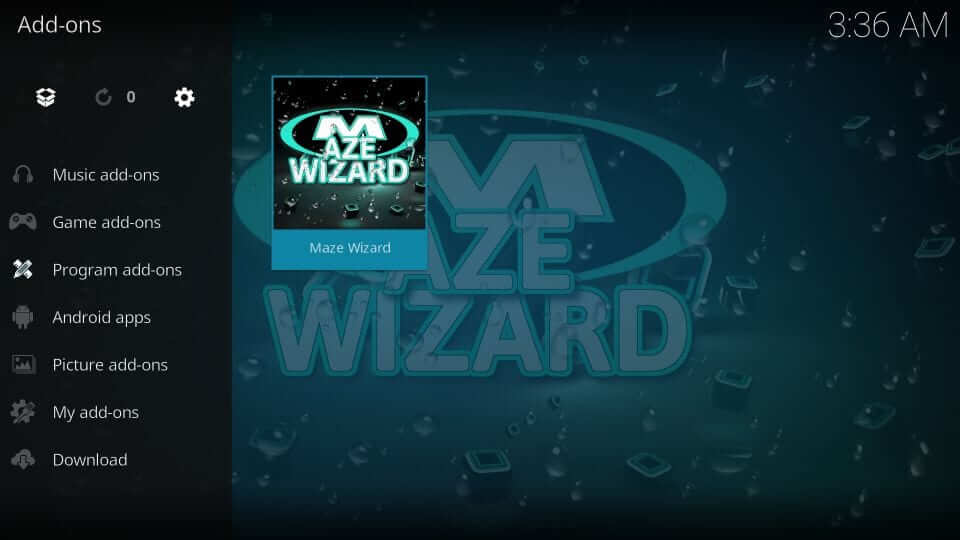 Maze Wizard - Maze Kodi Build