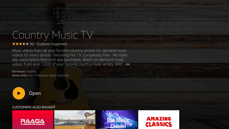 Open - Country Music on Firestick