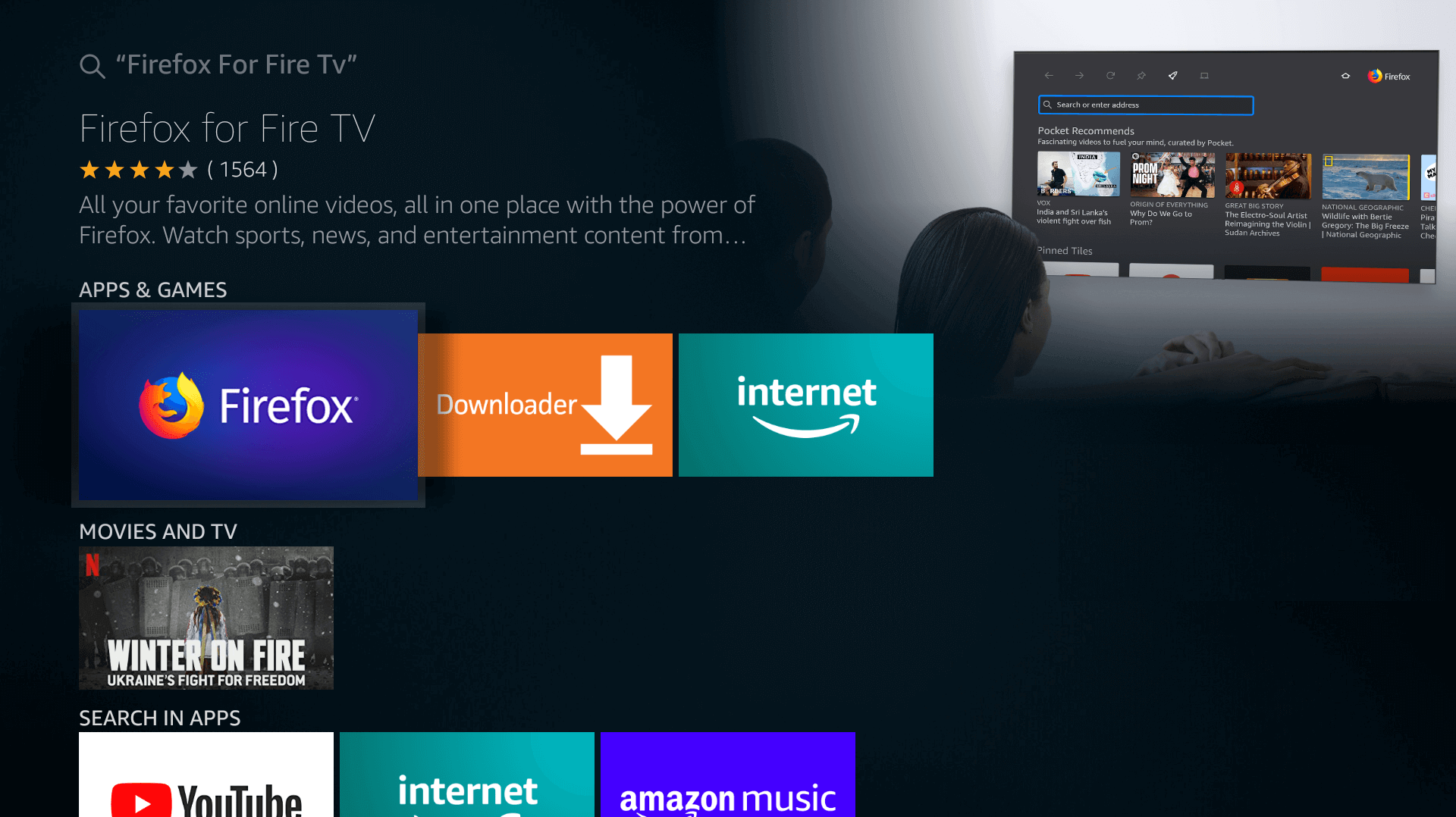 firefox android tv