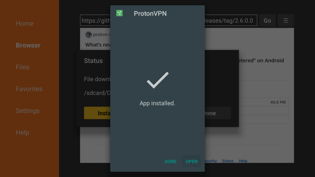 protonvpn firestick install