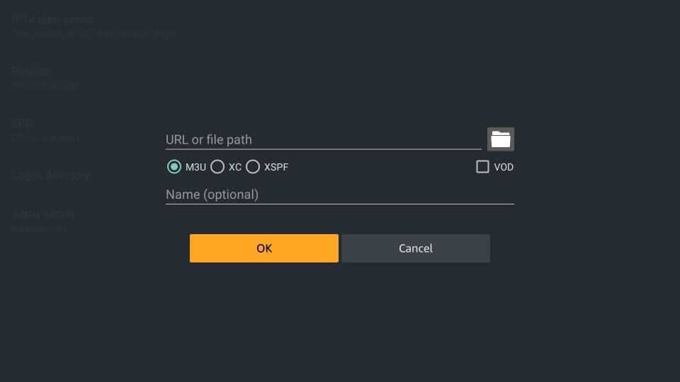 File Path - Perfect Player Firestick