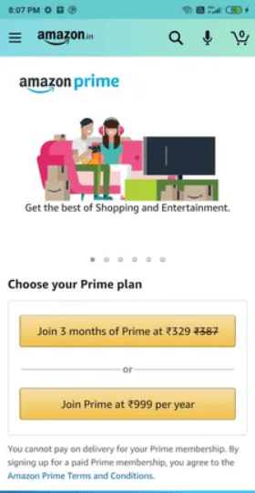 login to your Amazon account