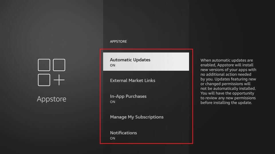 turn off/on automatic updates