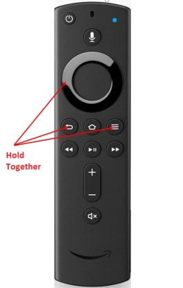 Back and Menu button on firestick remote