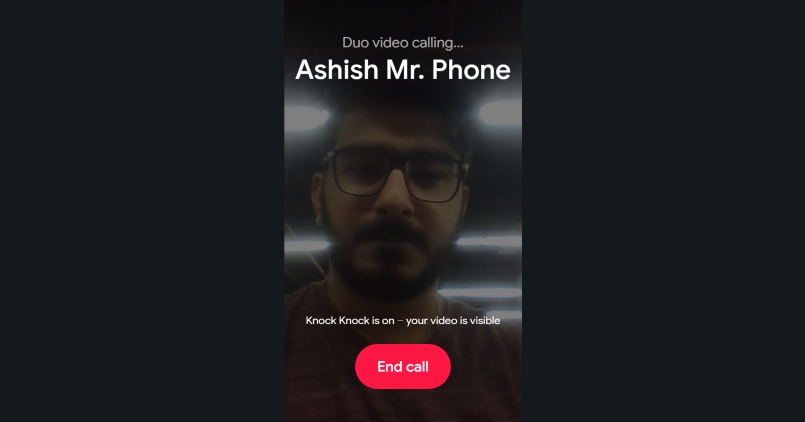 End call on Google Duo