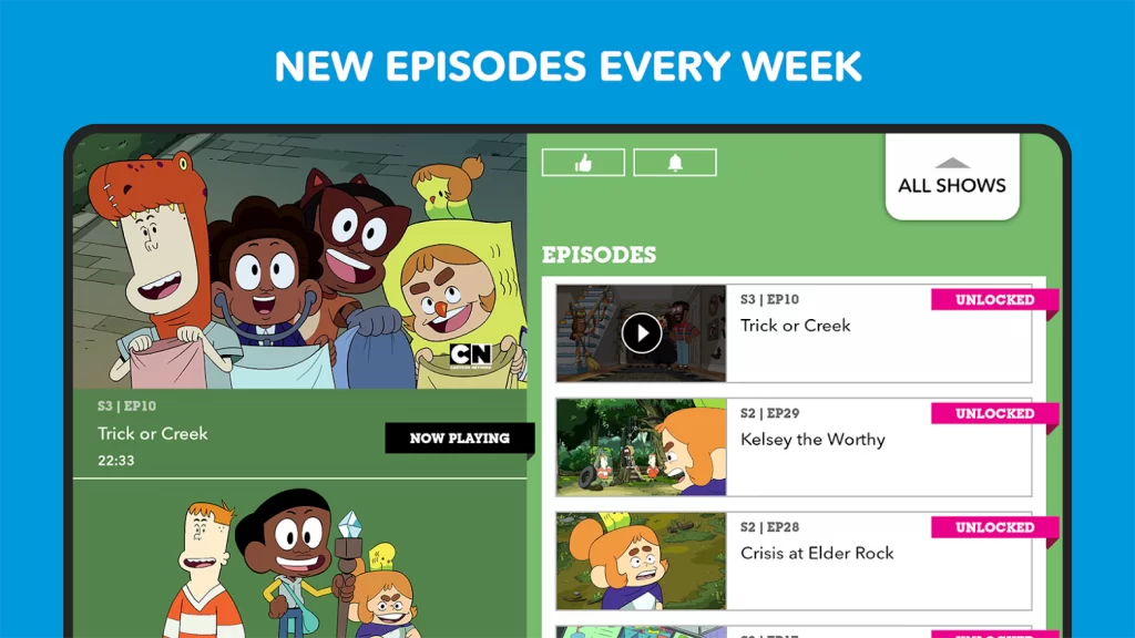 Watch new episodes of Cartoon Network on Firestick