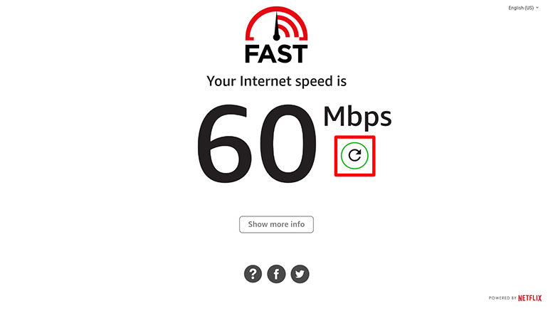 Firestick internet speed on fast.com
