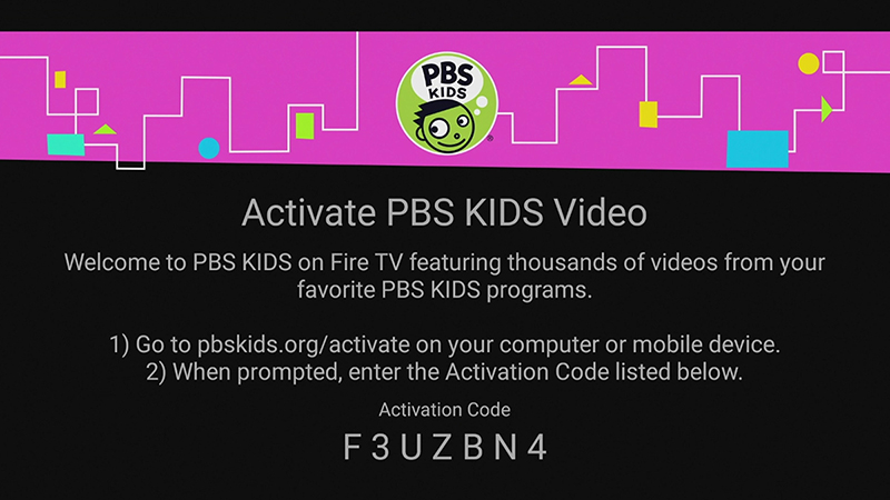 Activate PBS Kids on Firestick