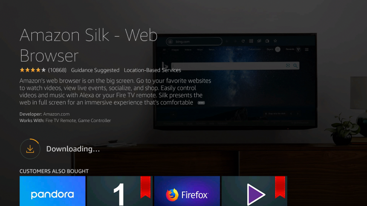Installing Silk Browser on Firestick
