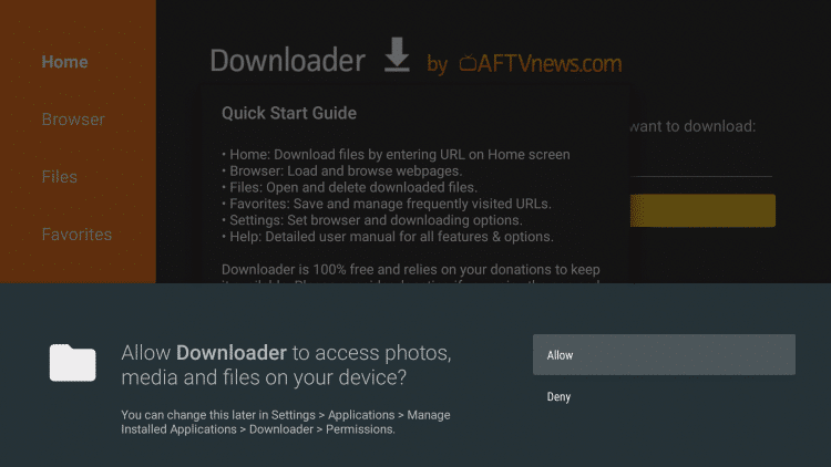 Allow Downloader