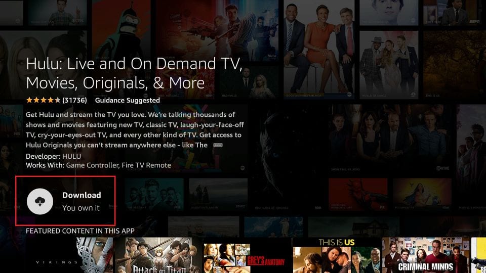 Download Hulu to Watch Brooklyn Nine-Nine on Firestick