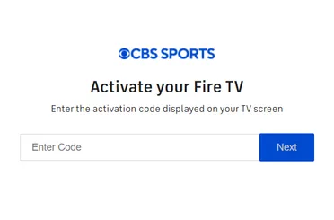 Activate CBS Sports on Fire TV