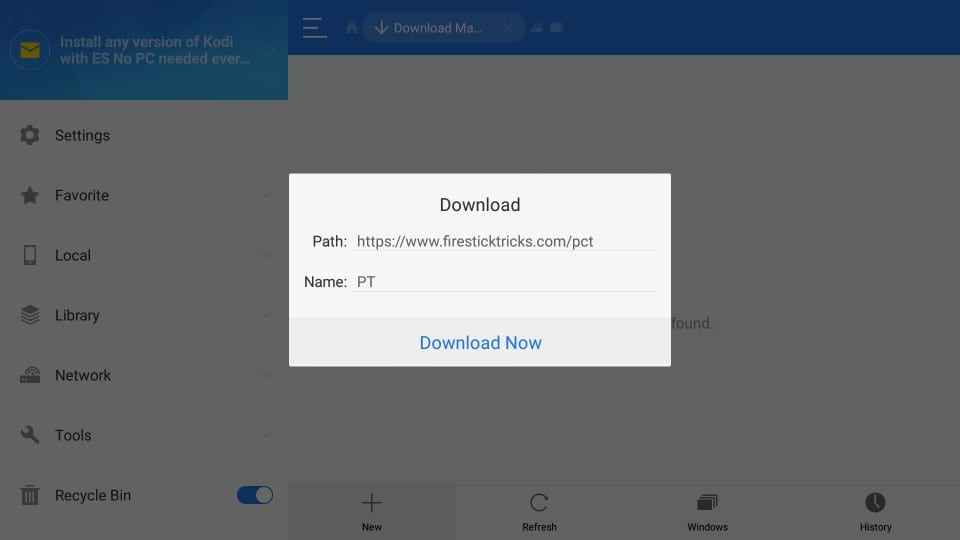 click Downloader on the second row