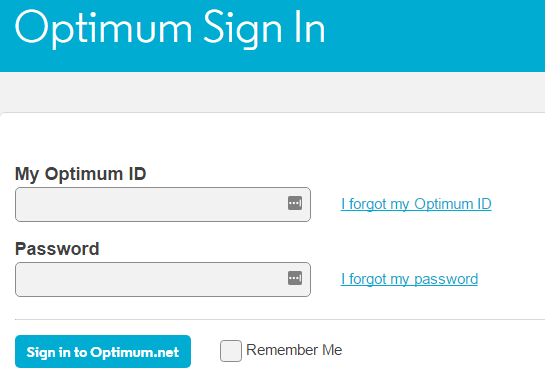 Optimum Sign in option