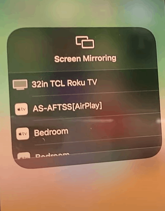 Tap the Firestick device name to AirPlay on Firestick