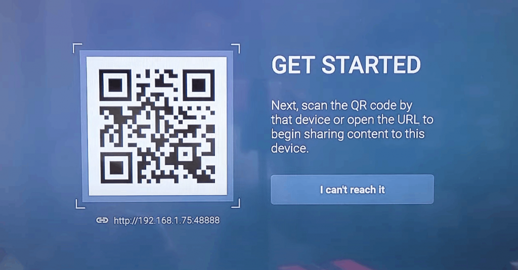 Scan the QR Code to AirPlay on Firestick