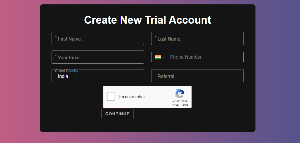 Sign in with your account details