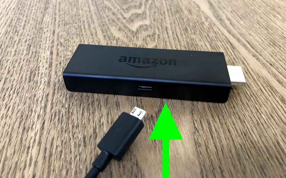 Connect the other end of the USB cable to Firestick