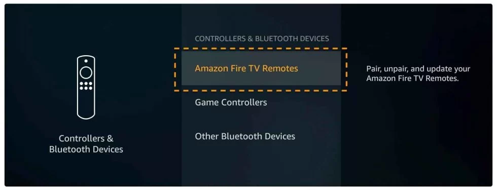 select Amazon Fire TV remotes