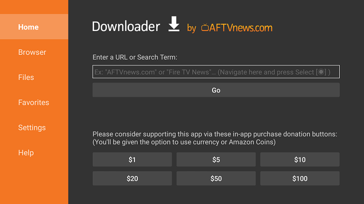  Enter the download link of the YES Network apk