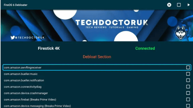 TDUK Debloat Toolbox Interface.