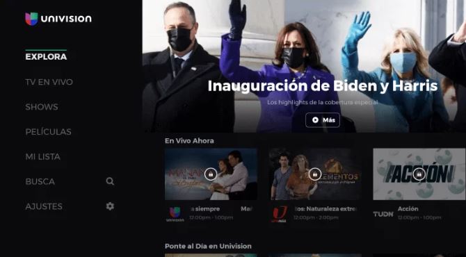 Start streaming Univision