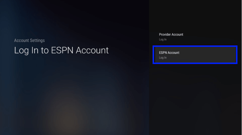 ESPN Account Log In.
